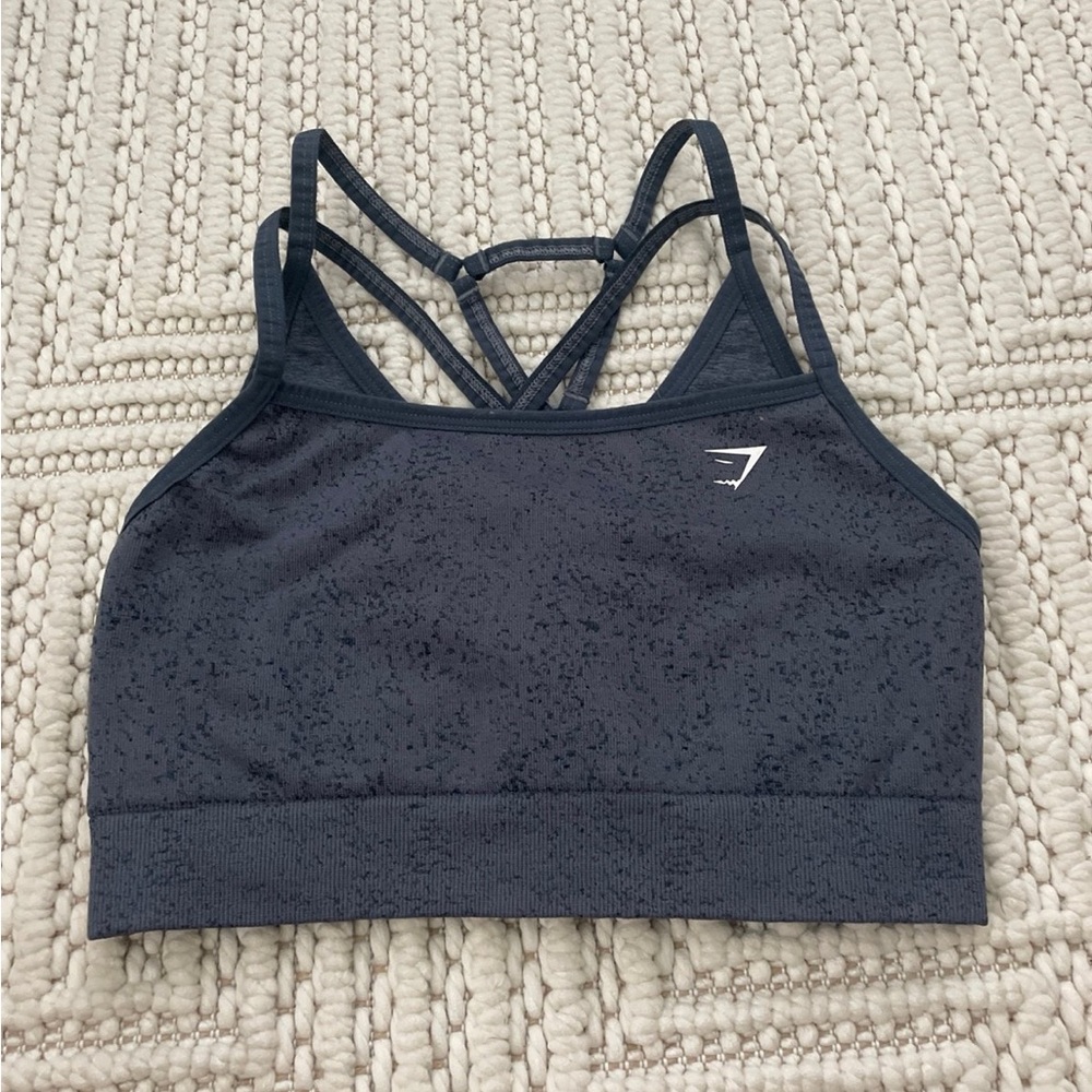 Gymshark Women's Blue/Grey Sports Bra